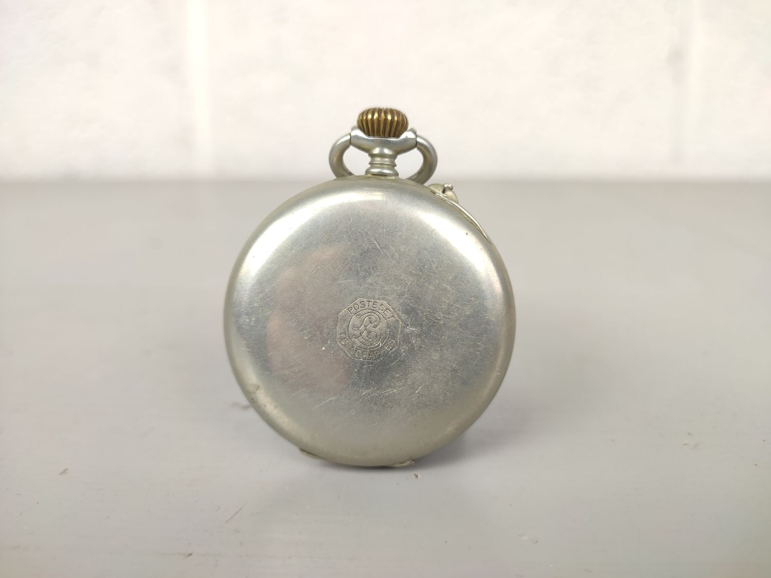 Antique pocket watch Roskopf Post &amp; telegraph