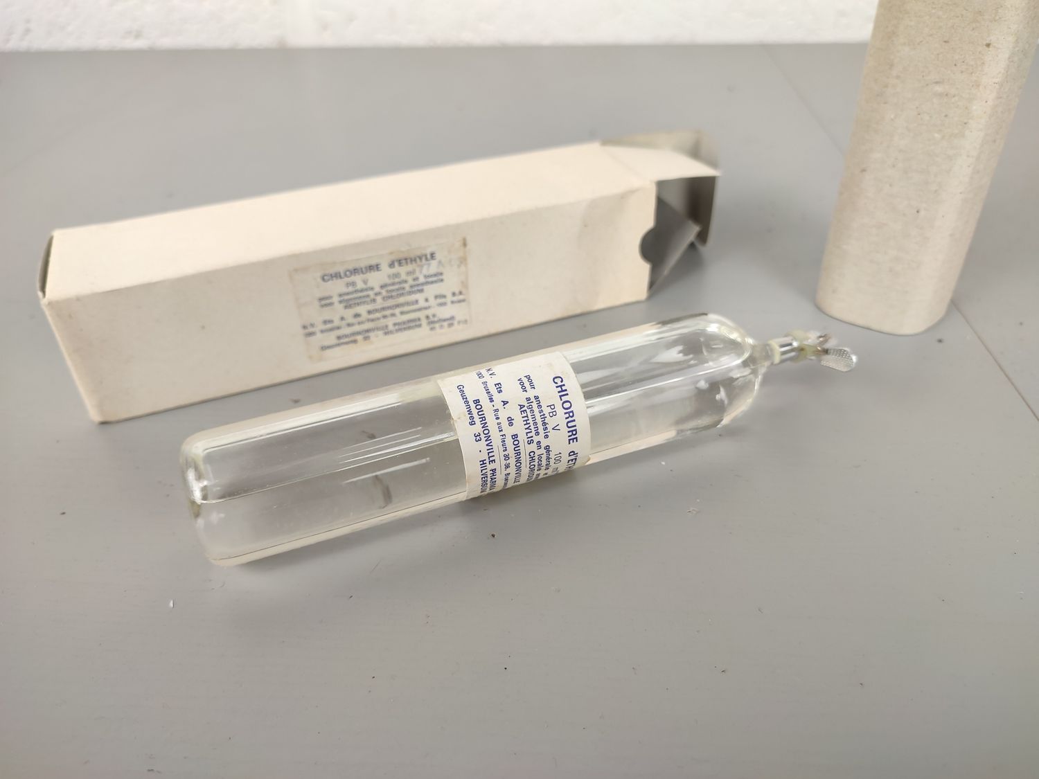 Ols anesthetic ampoule with chlorethyle