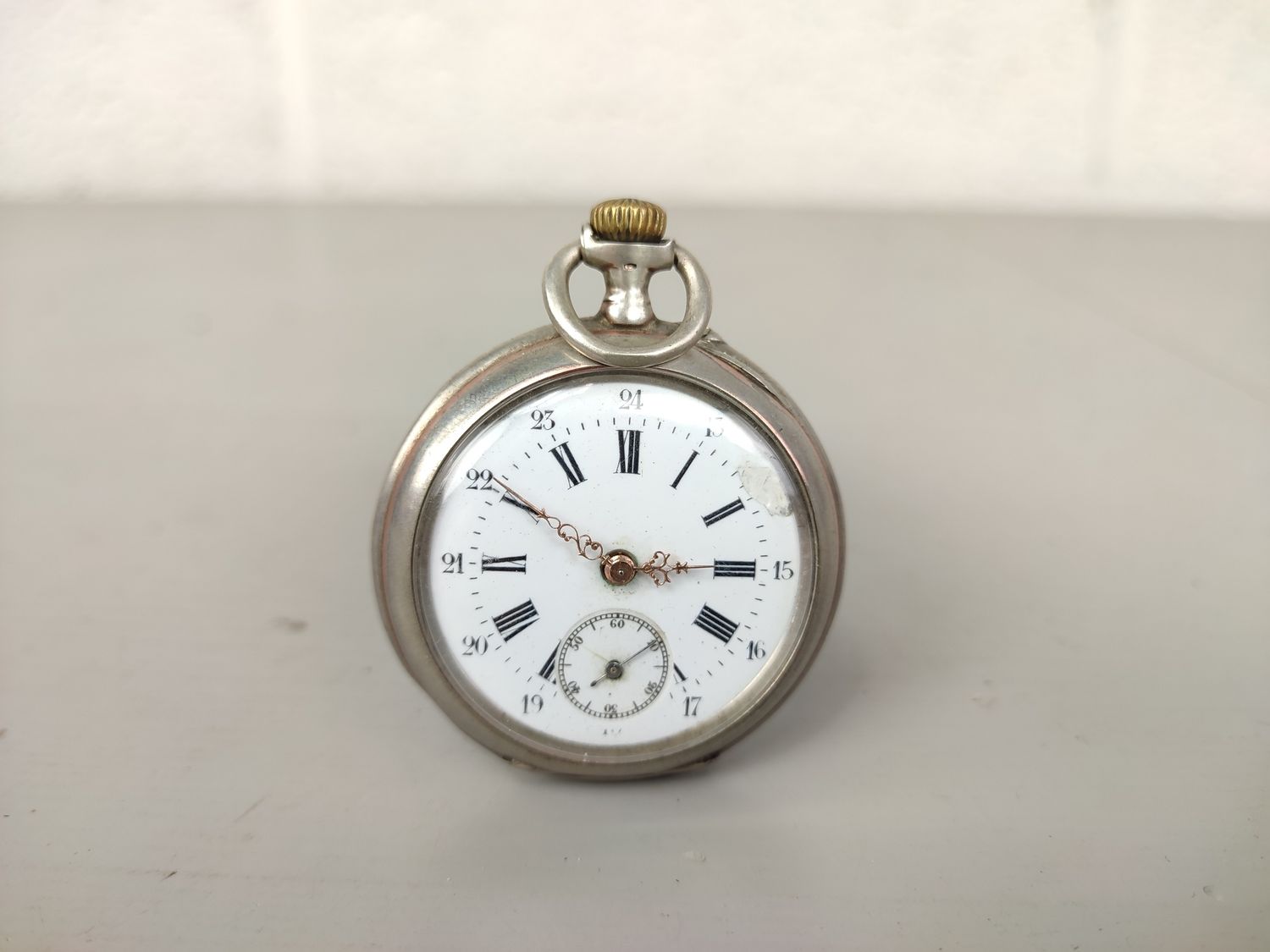 Antique silver pocket watch