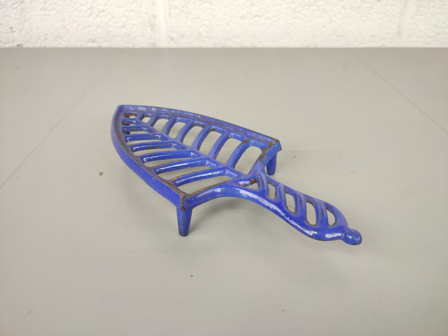 Blue enamel iron coaster