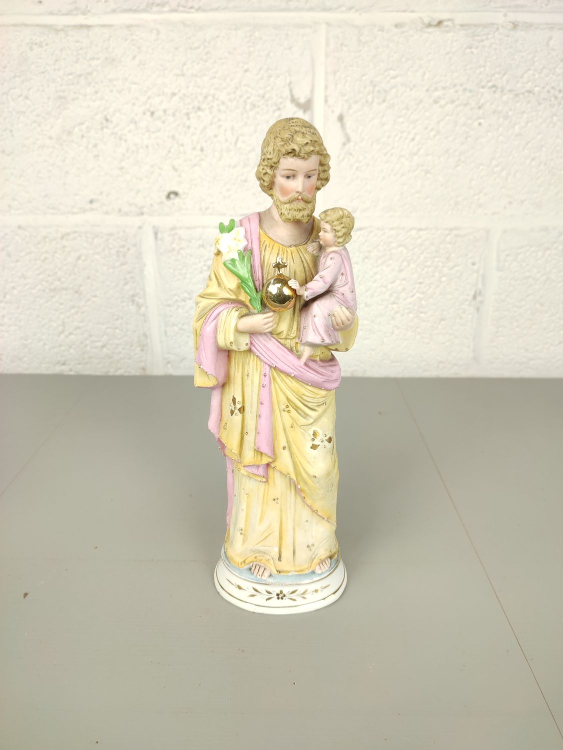 Biscuit statue of St. Joseph