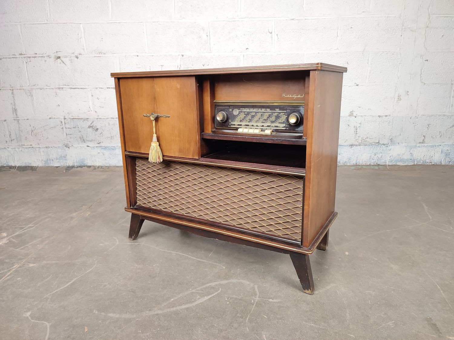 Vintage radio cabinet