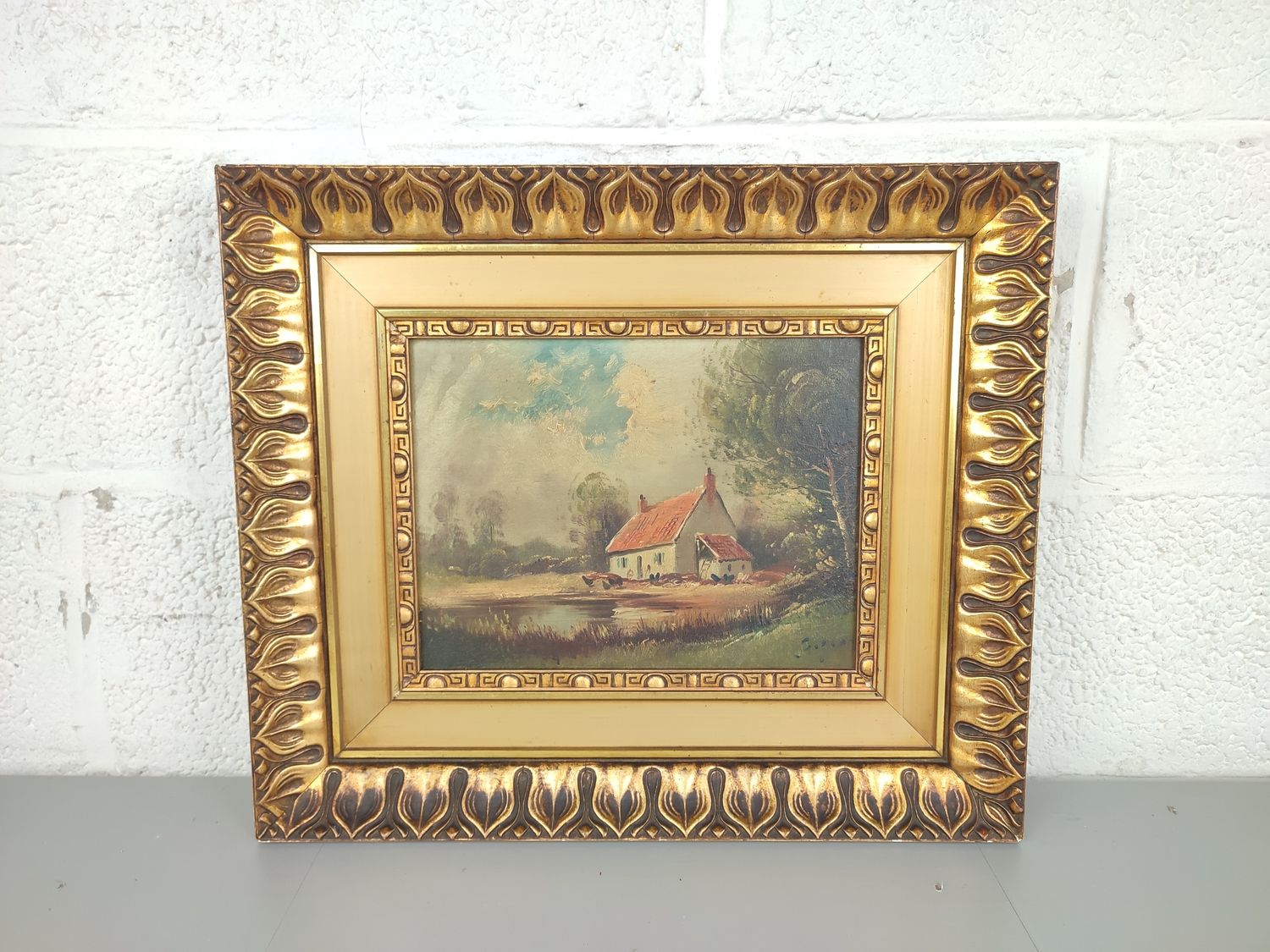 Painting of a small farm