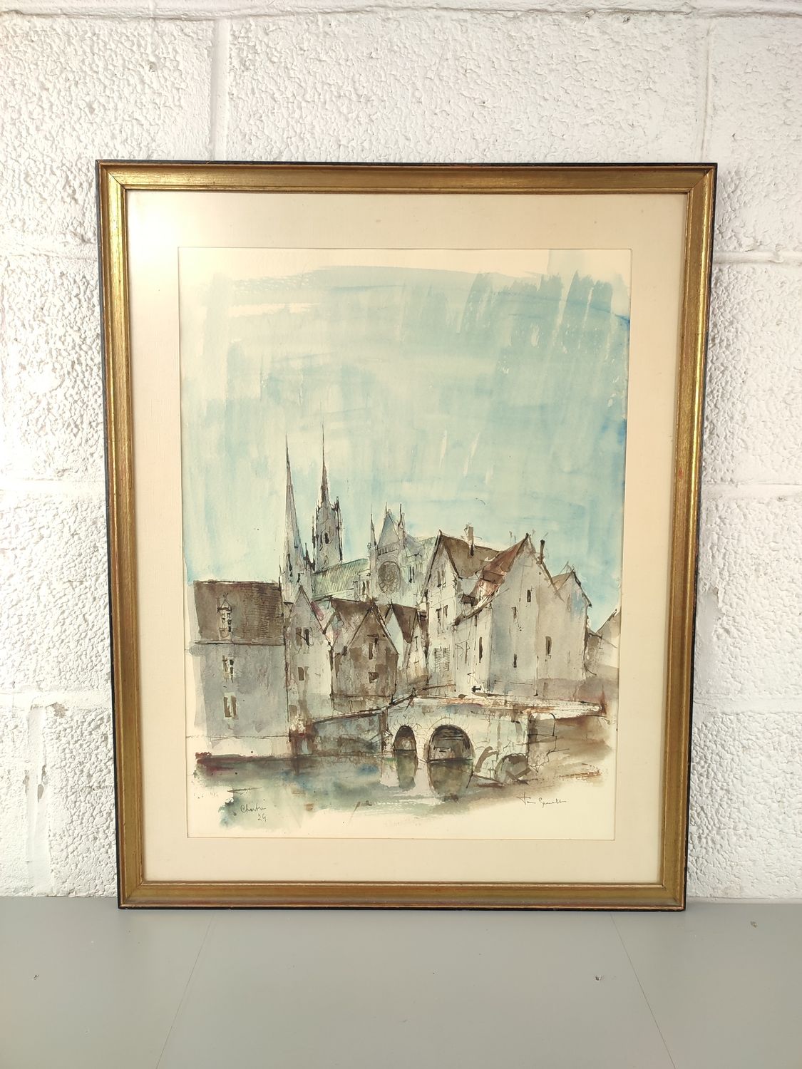 José van Gucht - watercolour - Chartres
