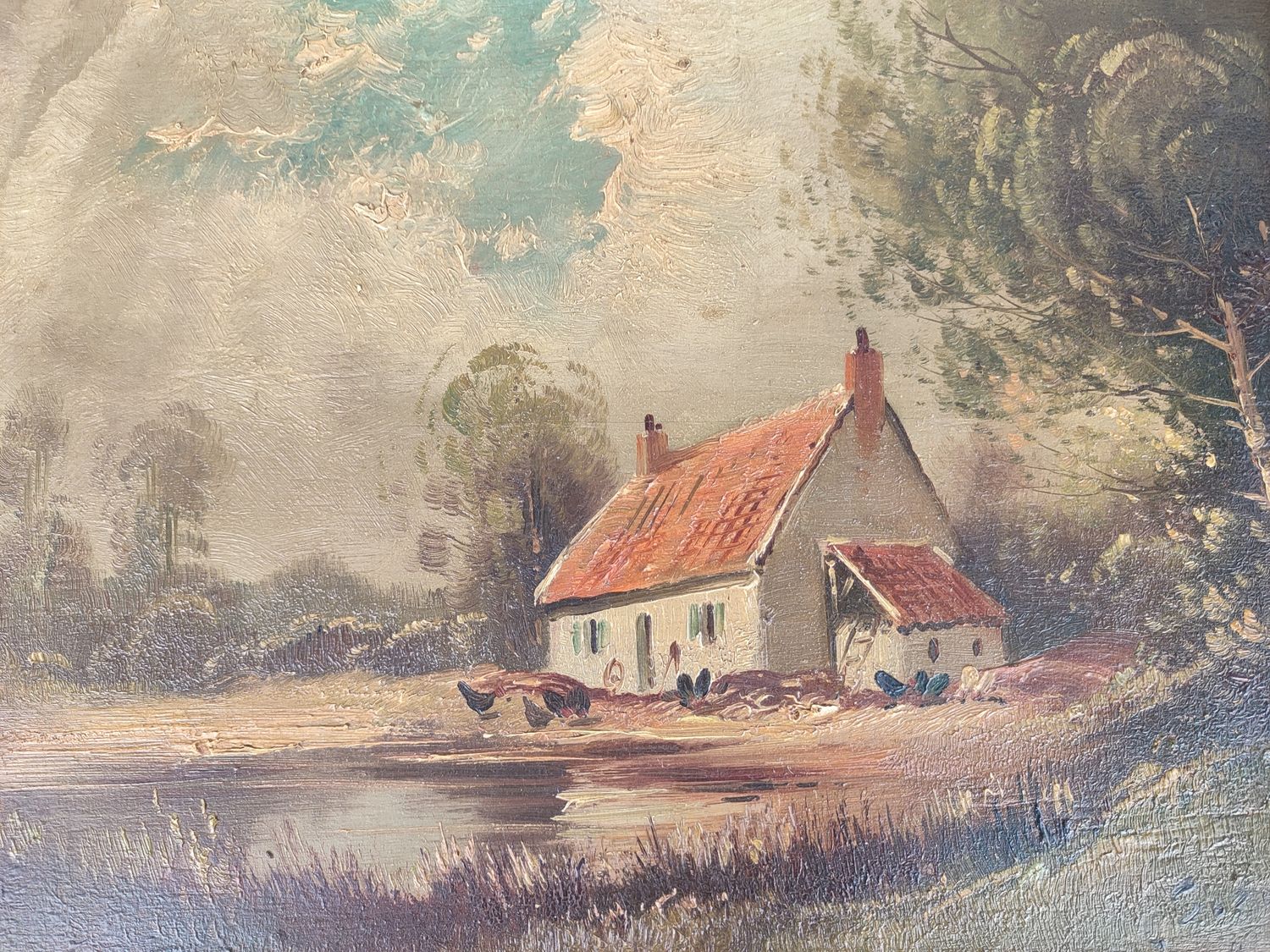 Painting of a small farm