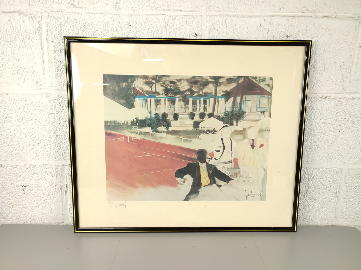 Dominique Guillemard - Litho - tennis