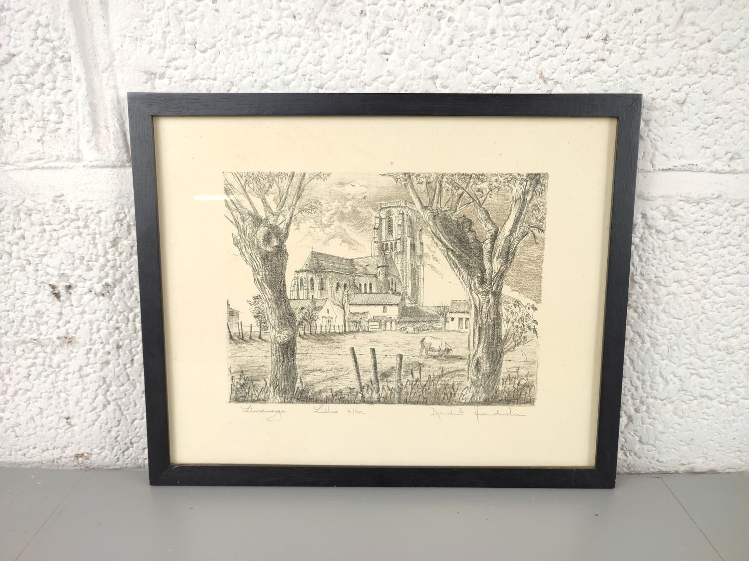 André Hendrikse - Lithograph - Lissewege