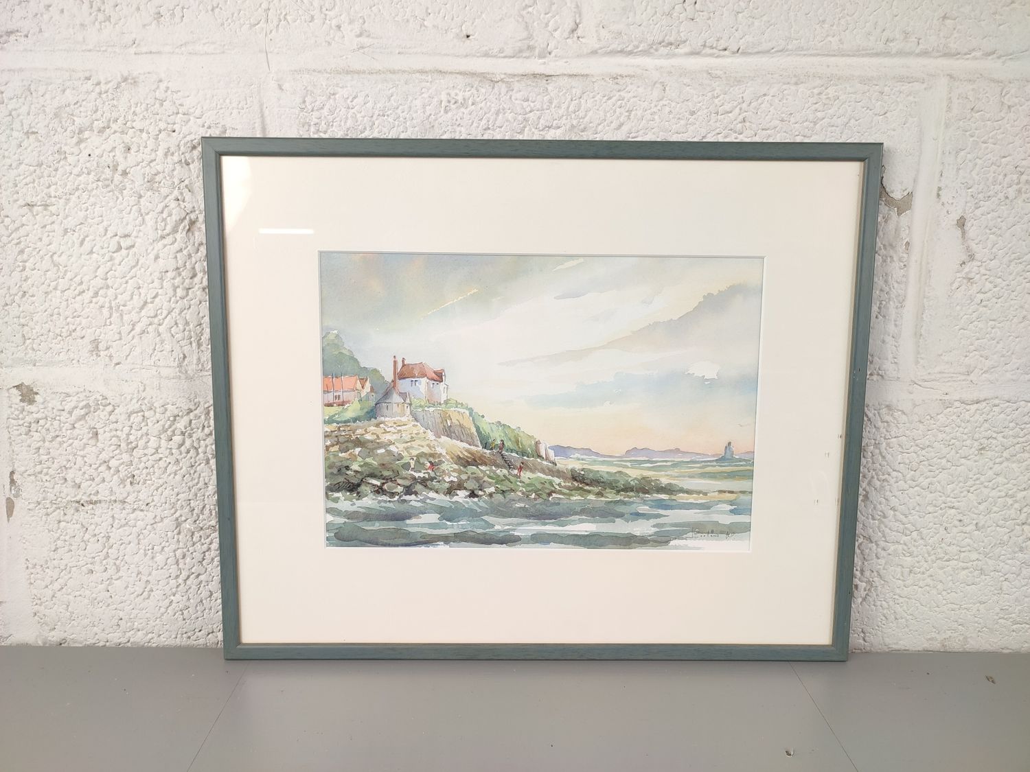 Walter Lootens - watercolor - Sight in Mousehole