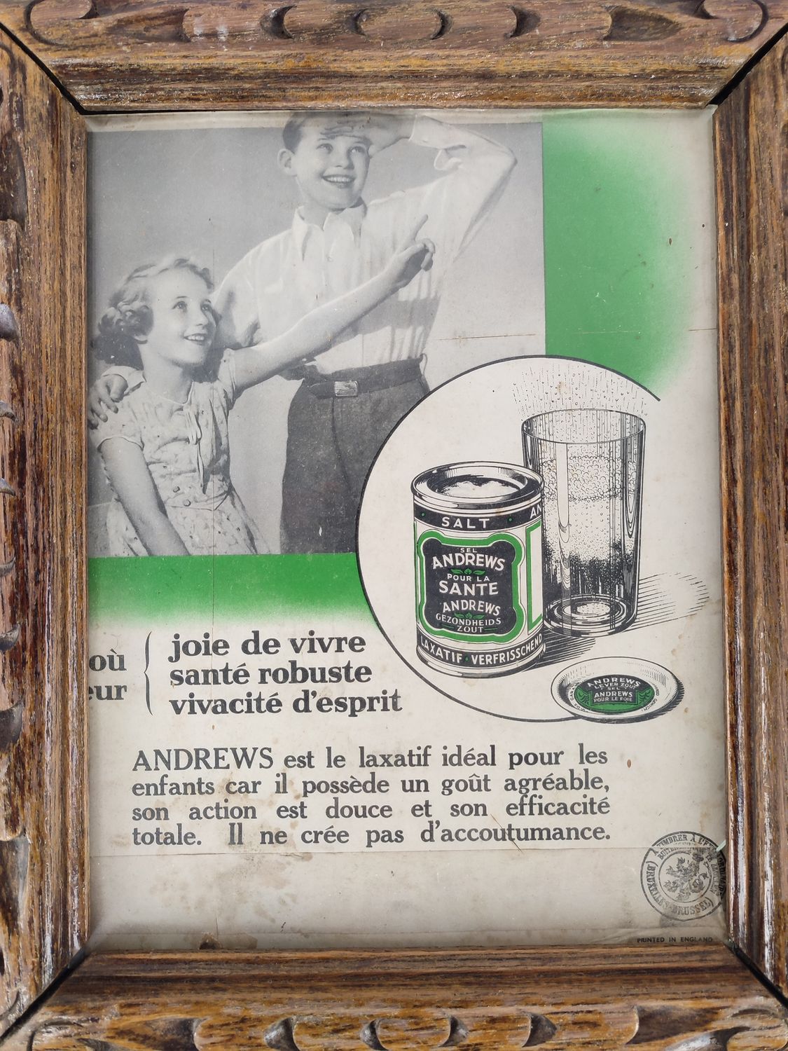 Andrews laxative advertisement