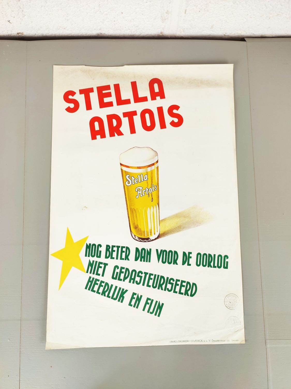 Stella Artois advertising poster