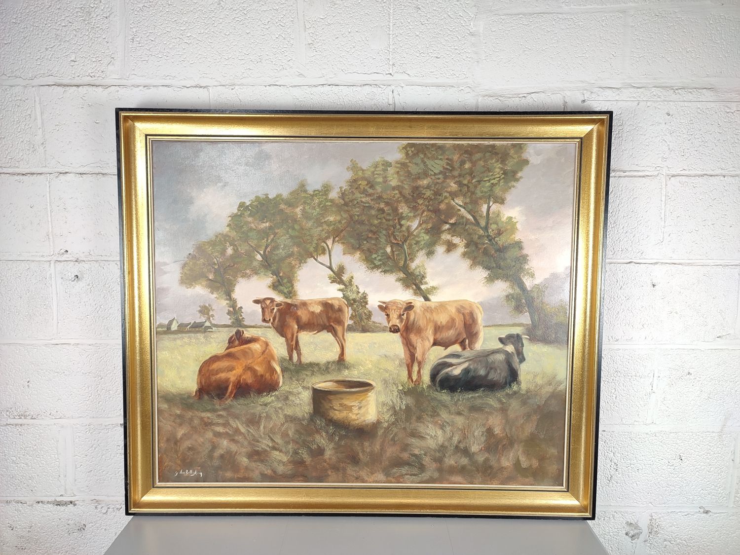 G. Van Belleghem - XL painting with cows
