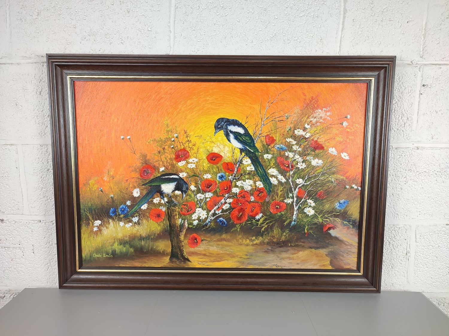 Emile Emils - still life with magpies