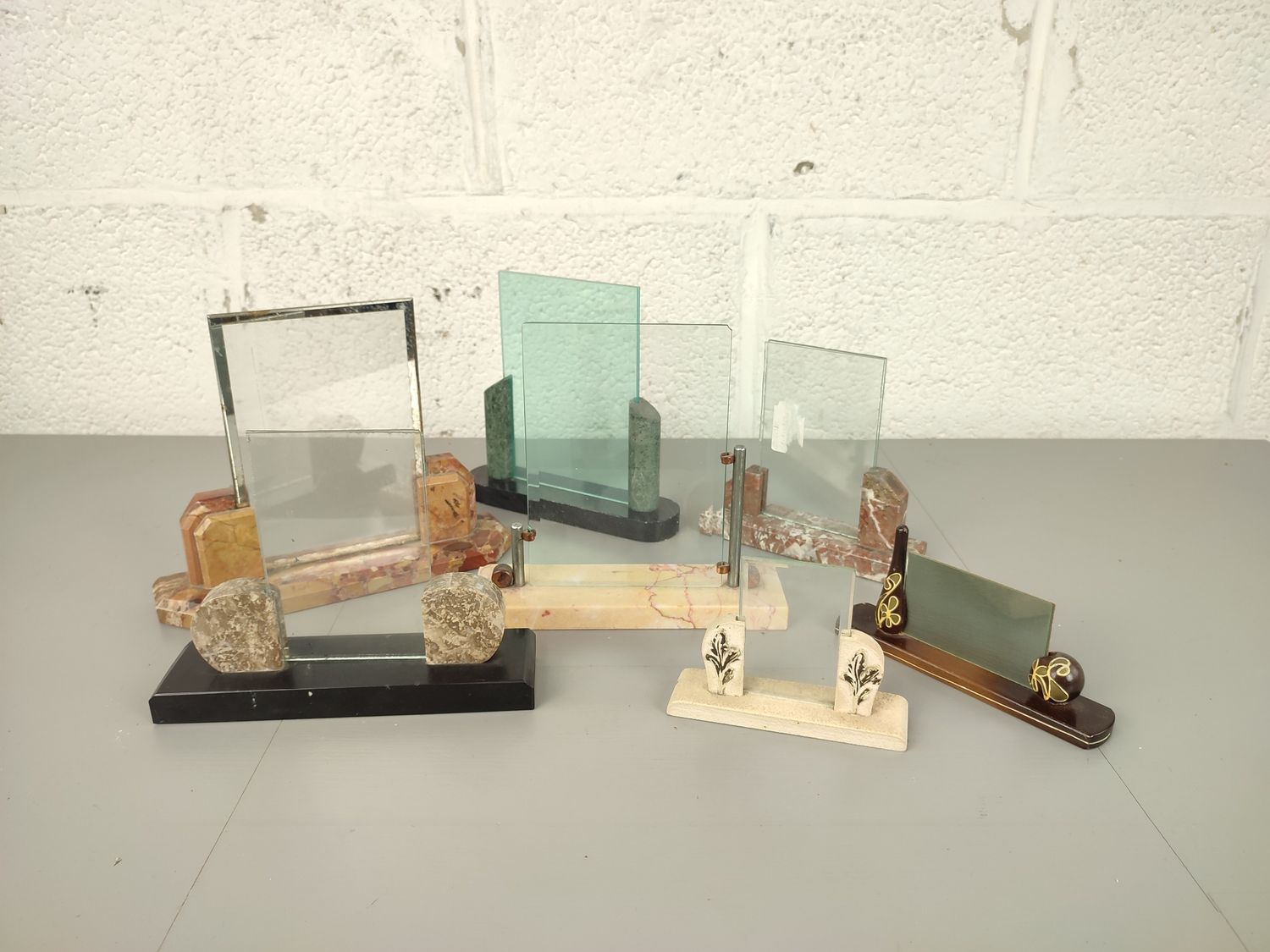 7 different art deco photo frames
