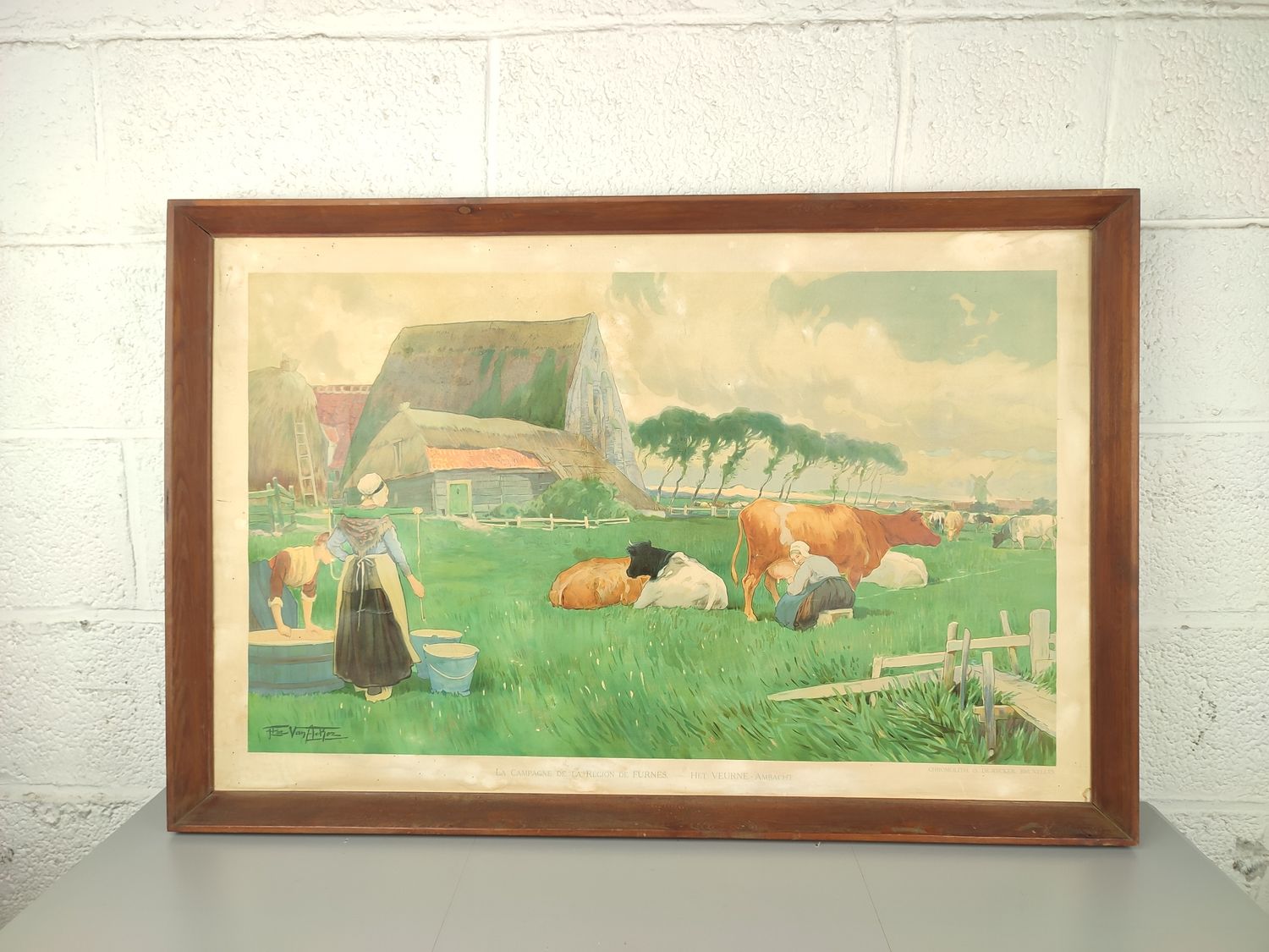 Flori Van Acker - chromo lithograph - Veurne Ambacht