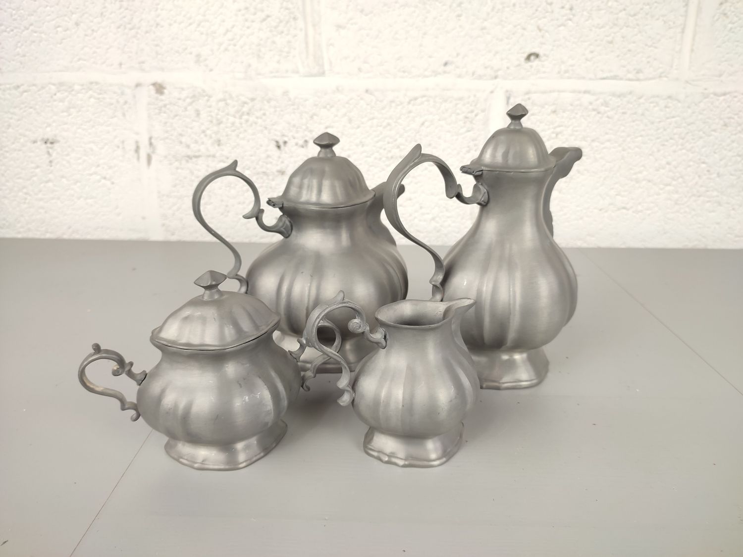 Pewter coffee / tea set
