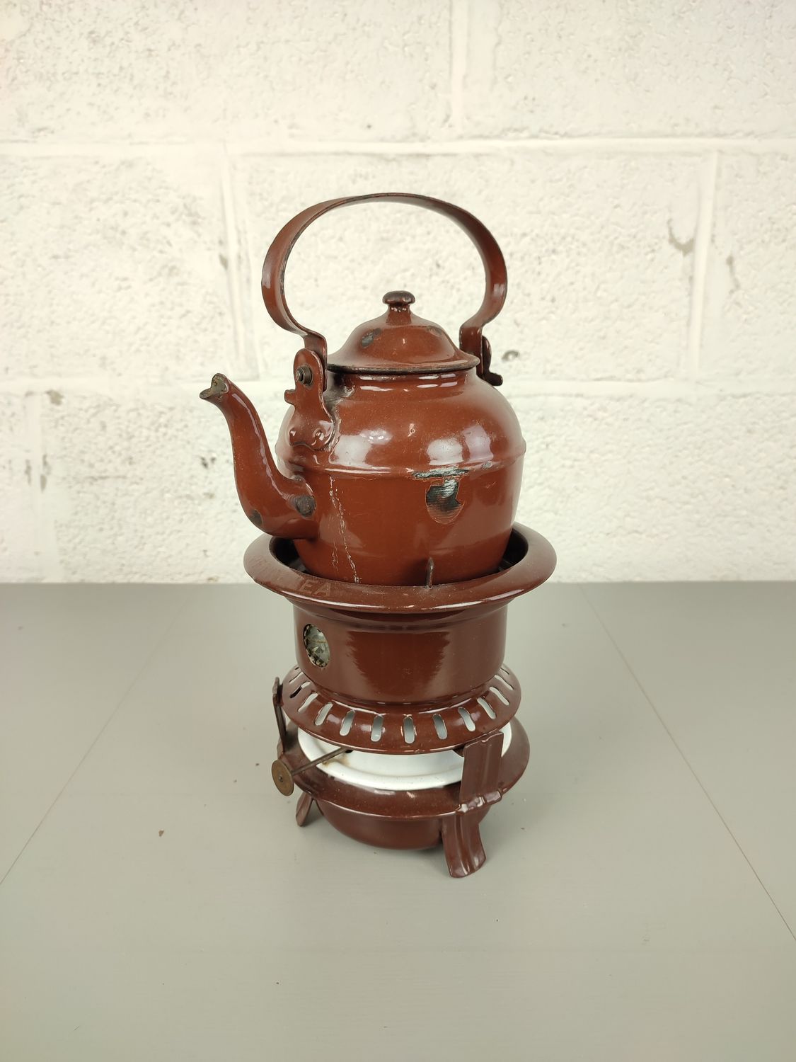 Antique enamel stove