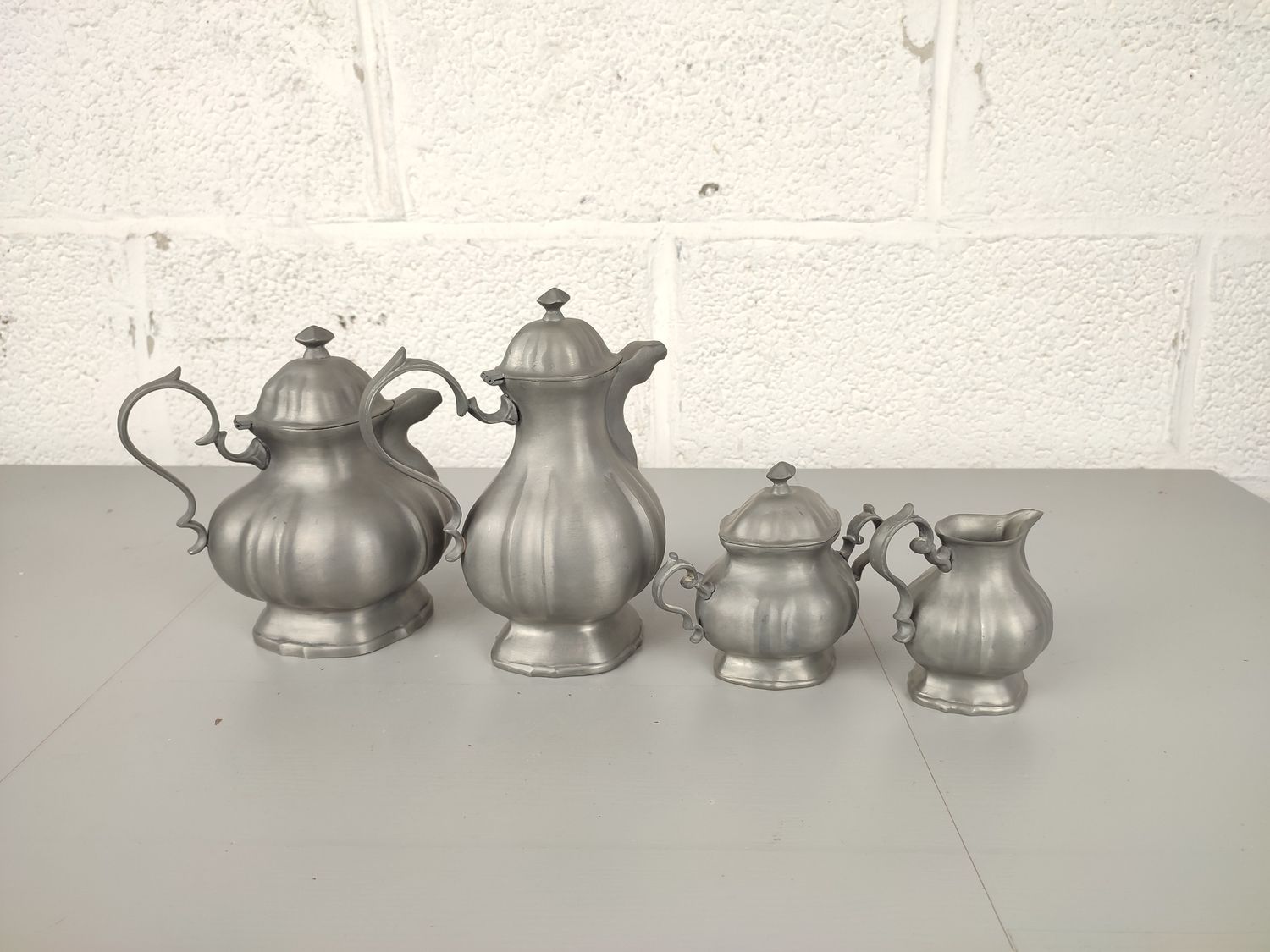 Pewter coffee / tea set