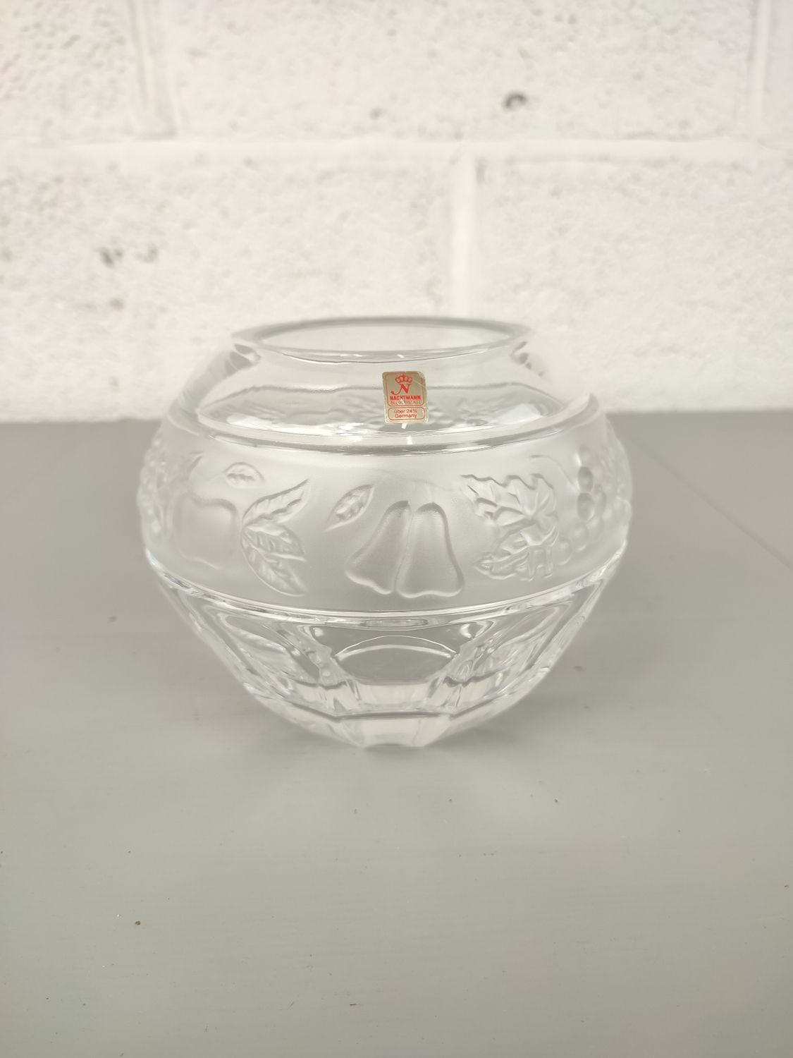 Round crystal Nachtmann vase