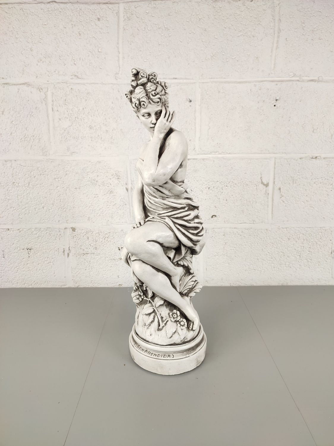 Large plaster statue A. Garcia