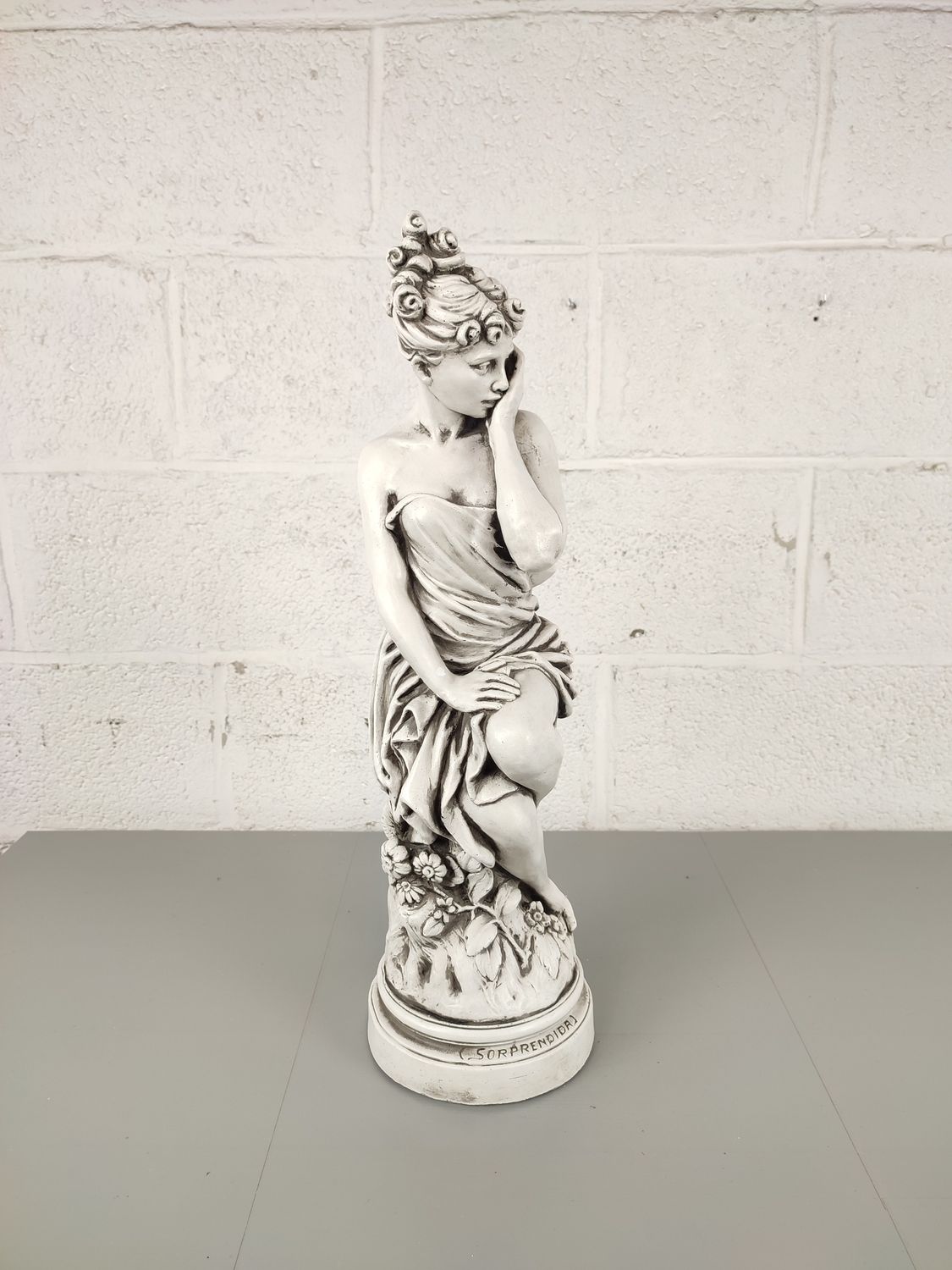 Large plaster statue A. Garcia