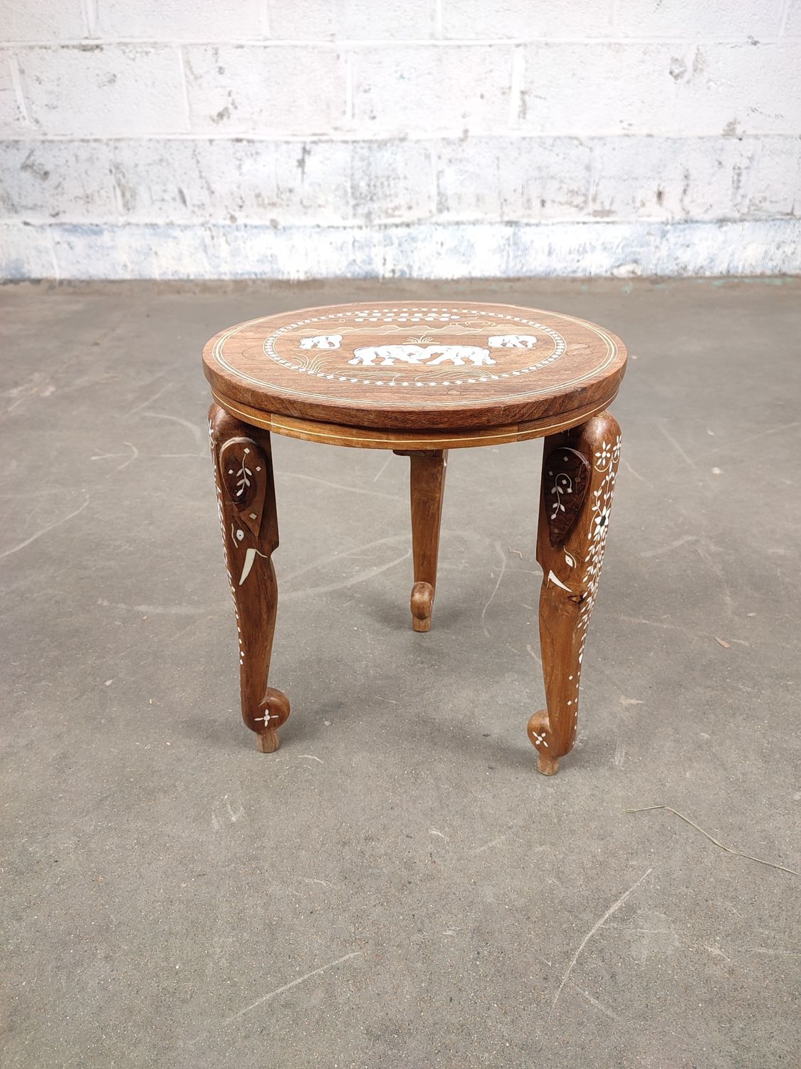 Indian side table with inlay