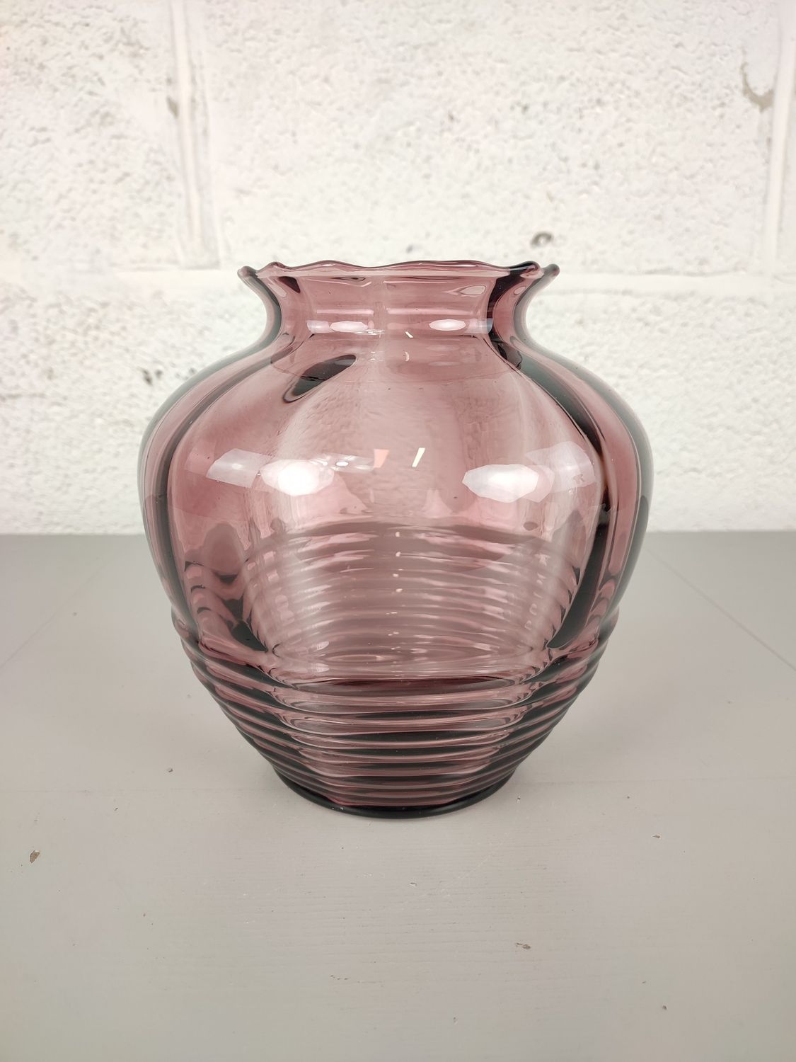 Doyen art deco glass vase