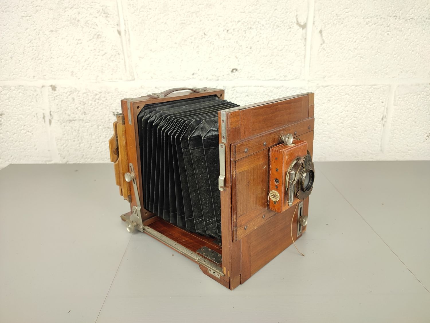 Antique wooden Thornton-Pickard camera