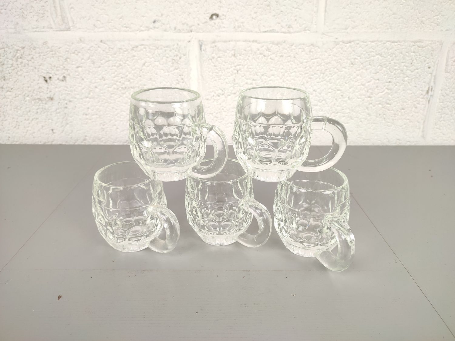 5 Val Saint Lambert glasses
