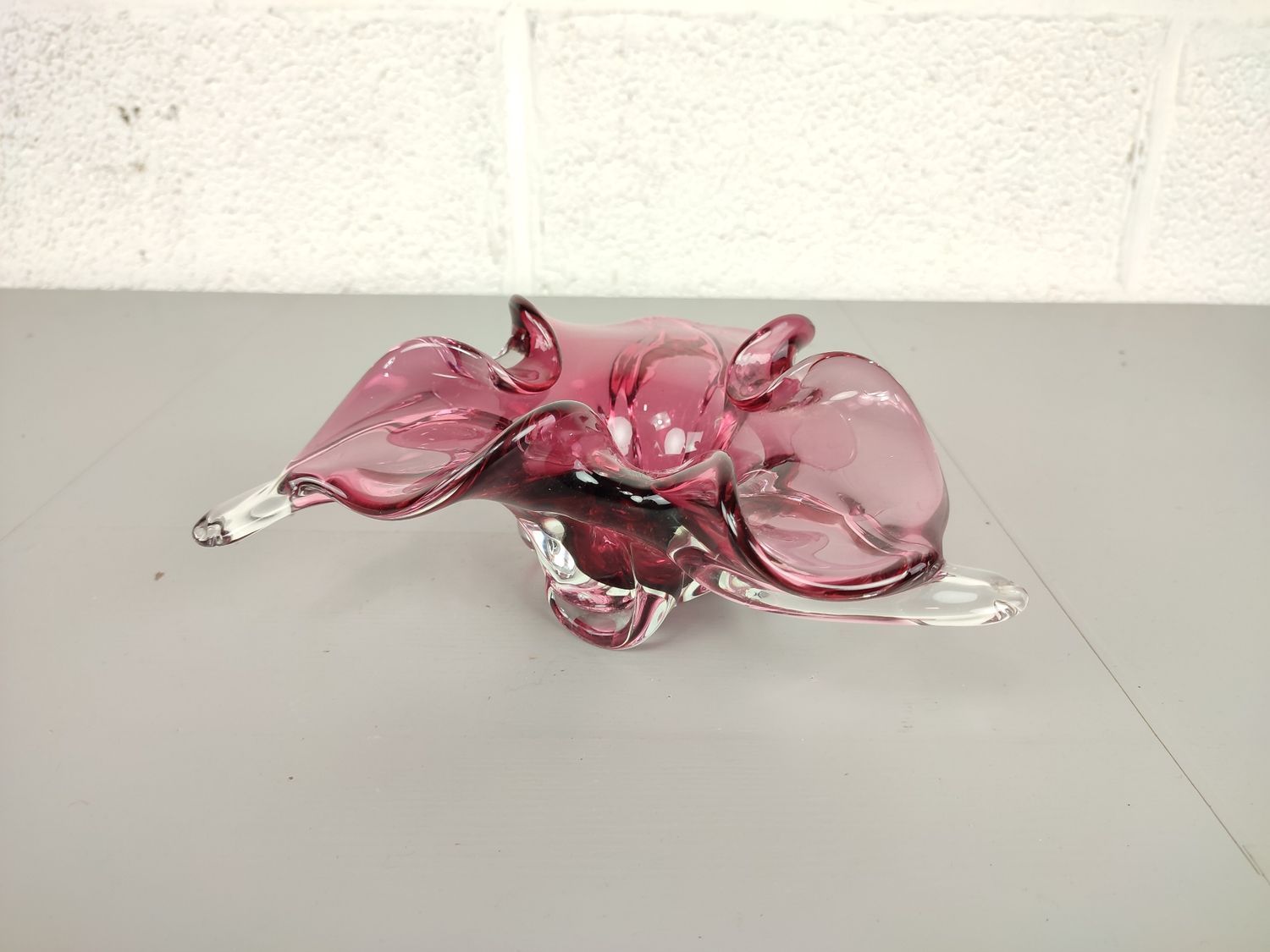 Vintage glass Murano style bowl