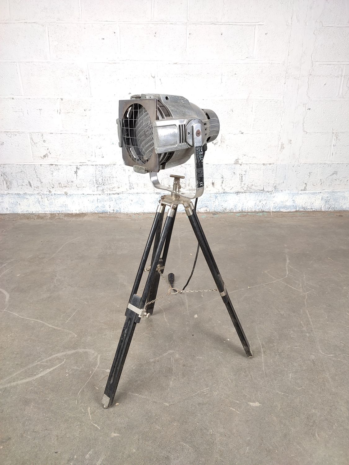 Old theater lamp on tripod