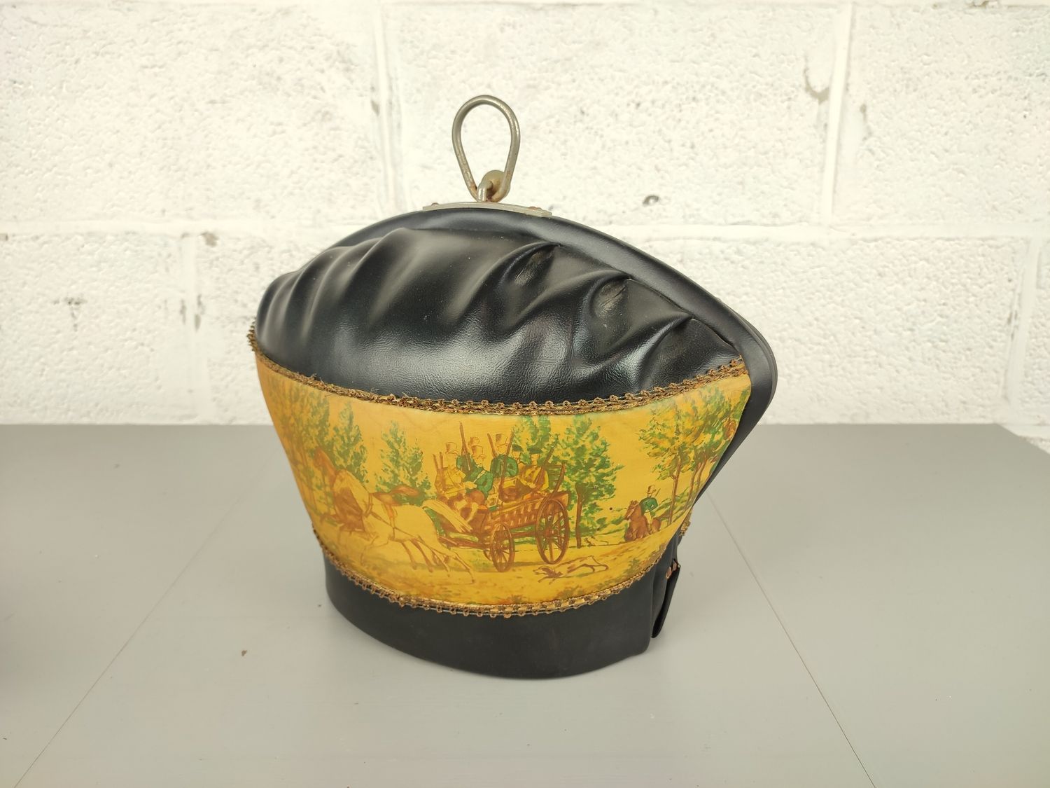 Old bag to transport tea pots