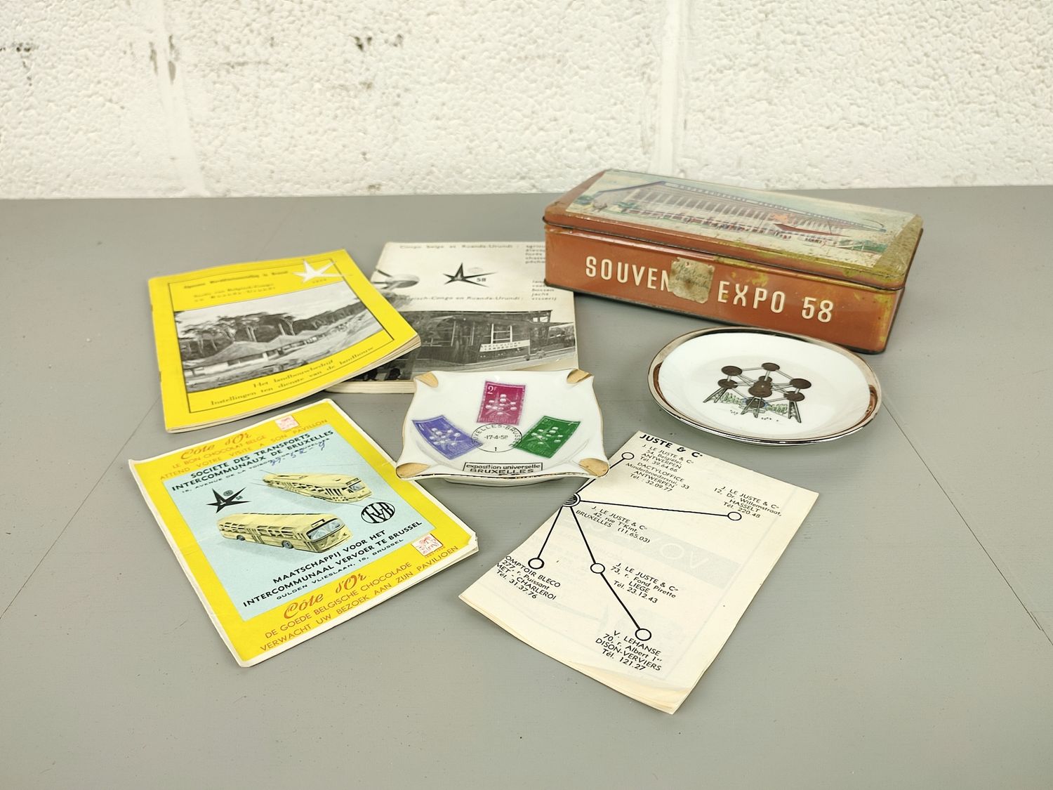 Collection of Expo 1958 items