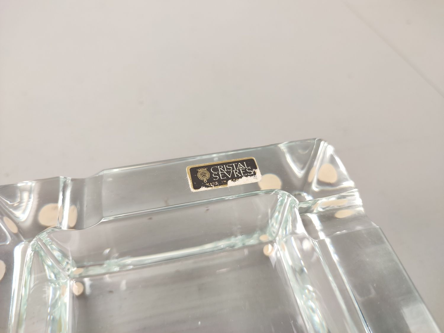 Cristal de Sèvres ashtray