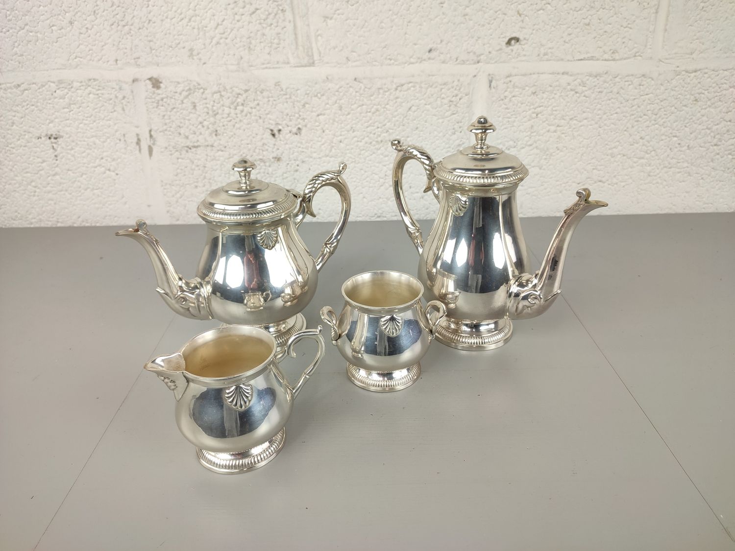 Silver plated tea &amp; coffee service