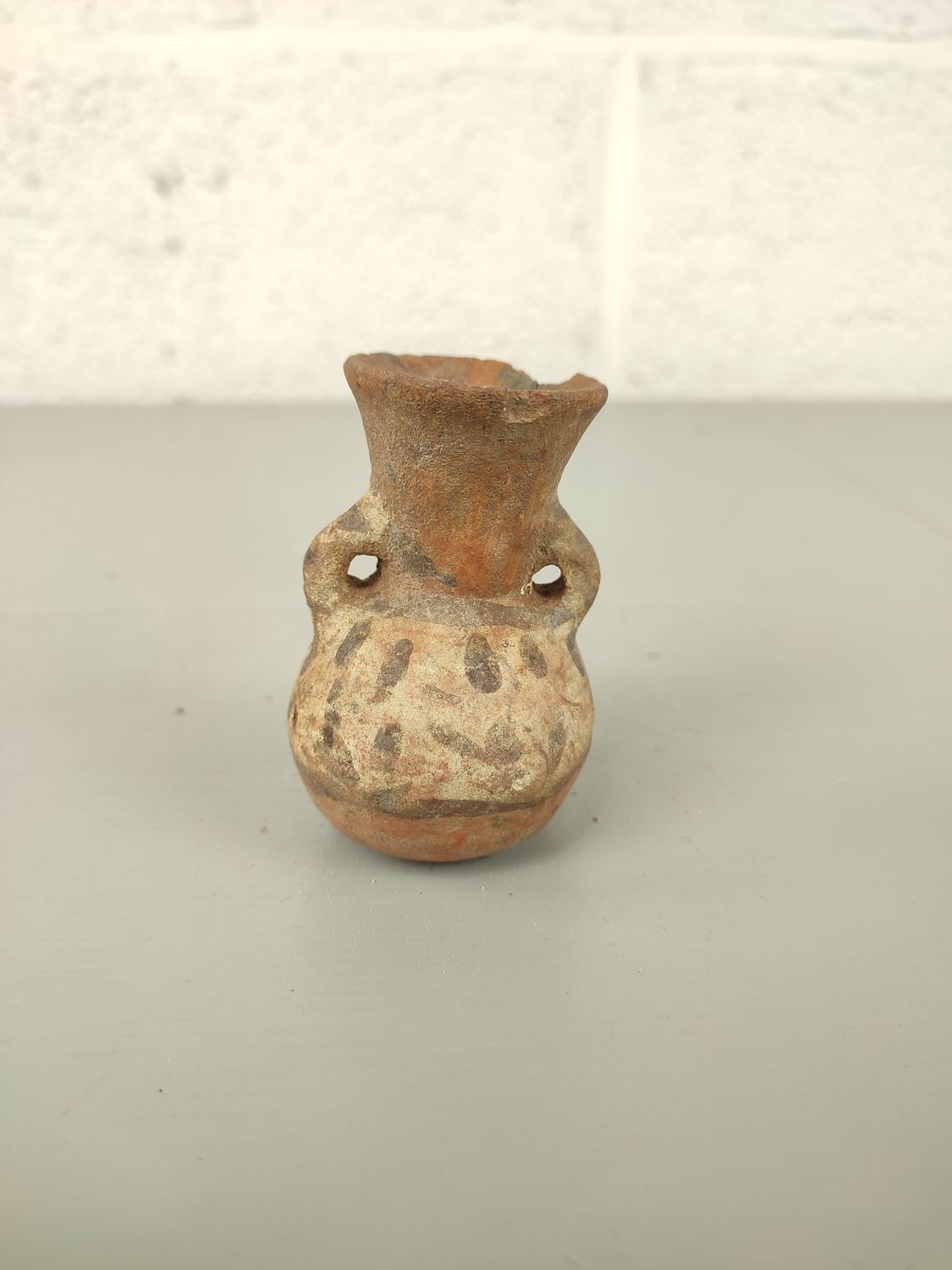 Antique Wari poison bottle from Peru (500-1000 a.d.)