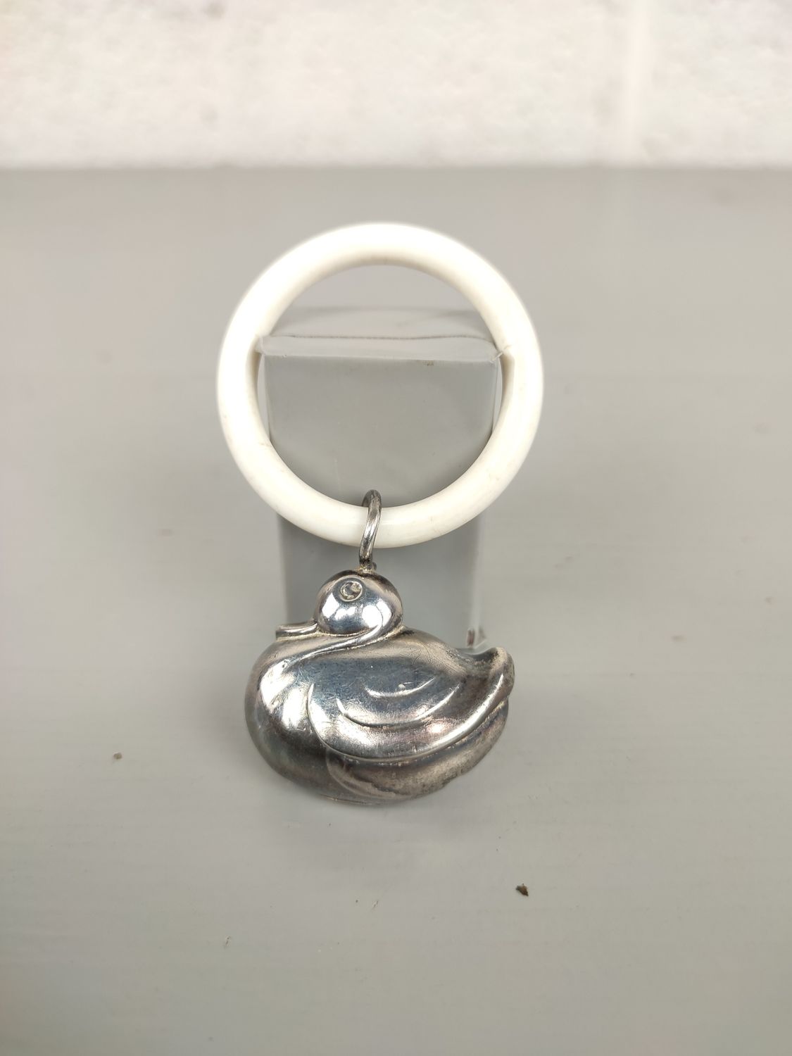 Antique silver plated rattle WMF