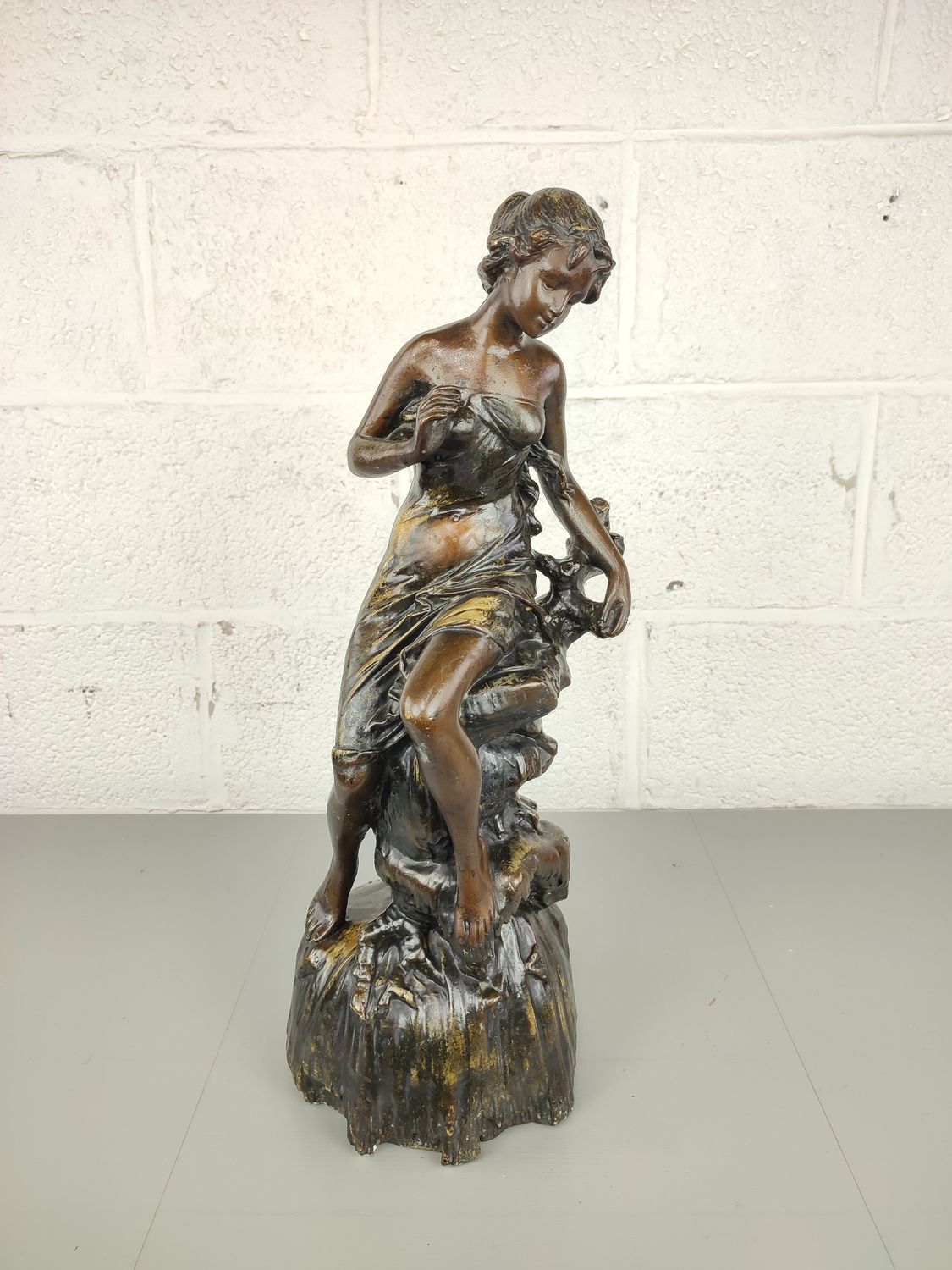 Large plaster statue