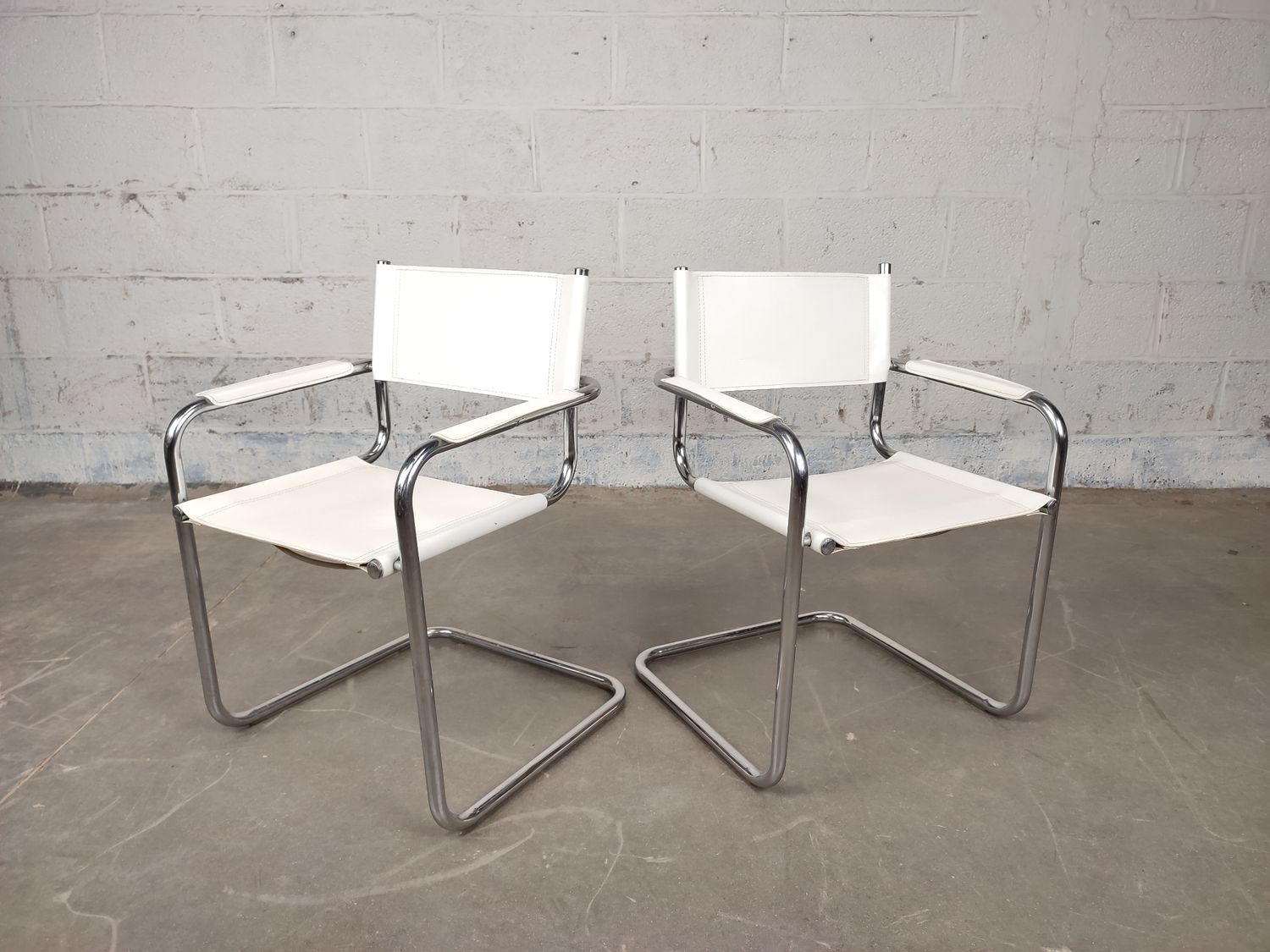 Pair of vintage Mart Stam / Marcel Breuer chairs