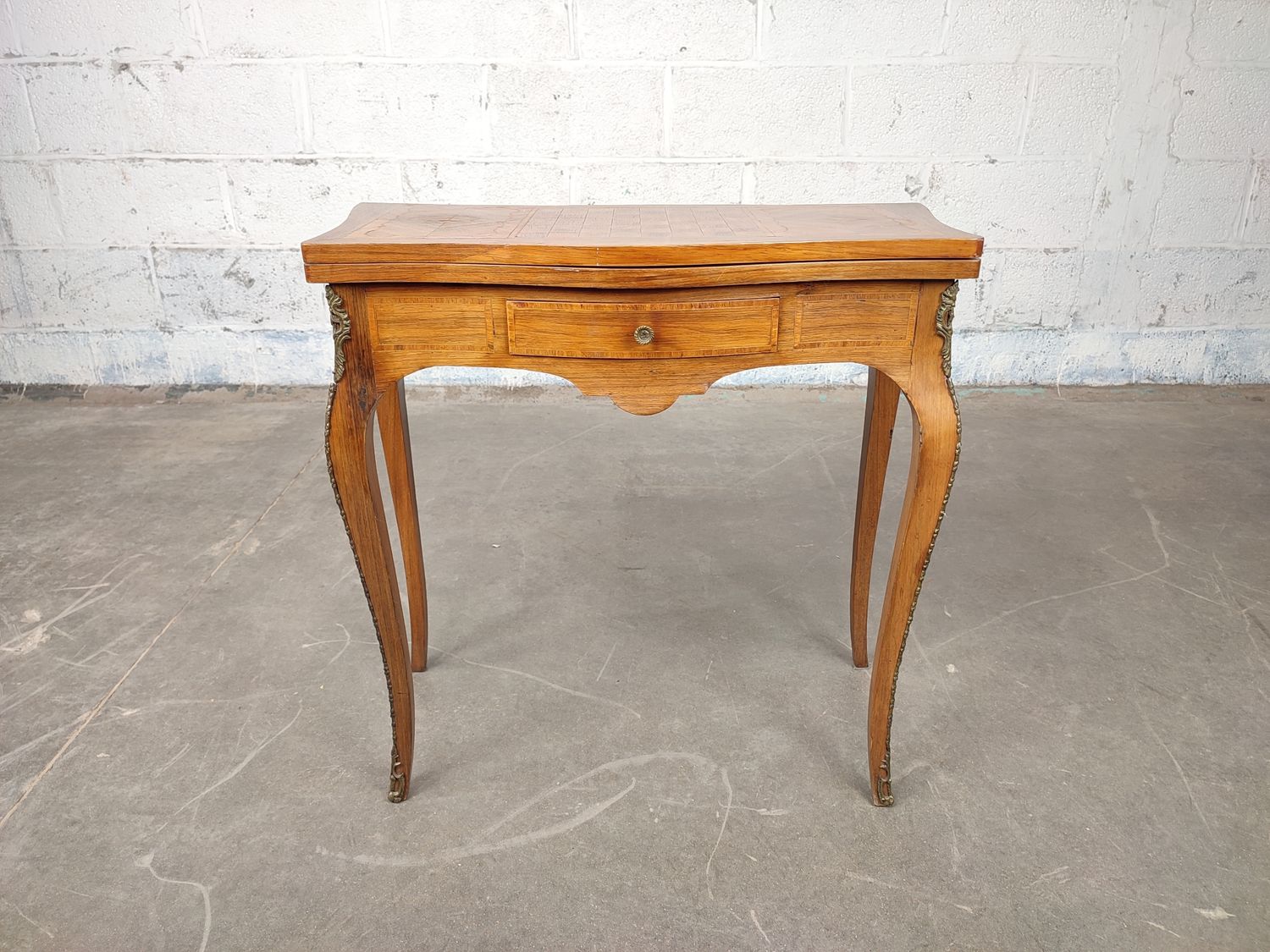 Antique Louis XV chess / card table