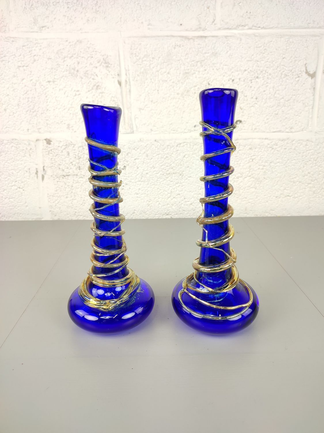Pair of Val Saint Lambert / Alfred Collard vases