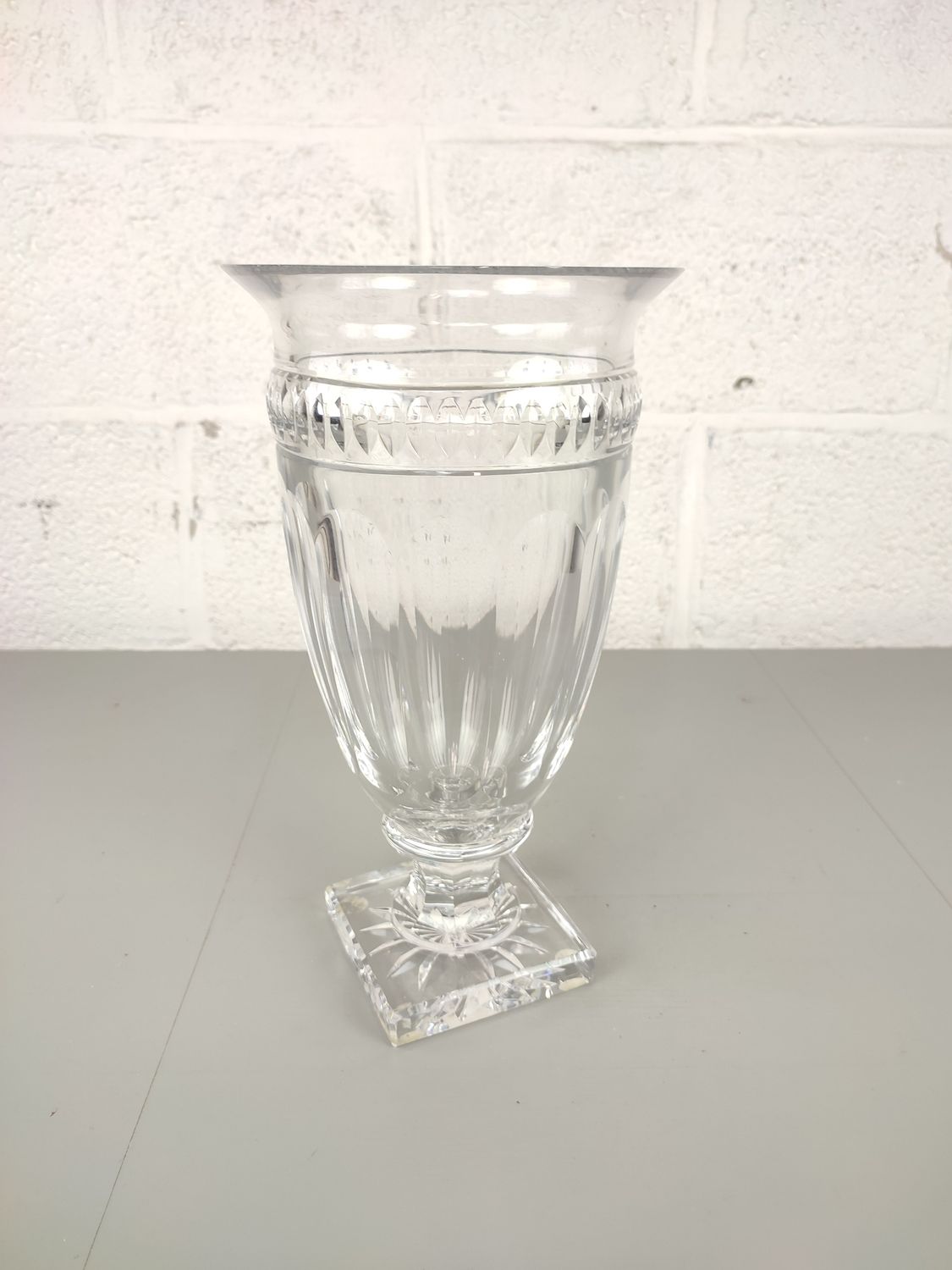 Large crystal Val Saint Lambert vase