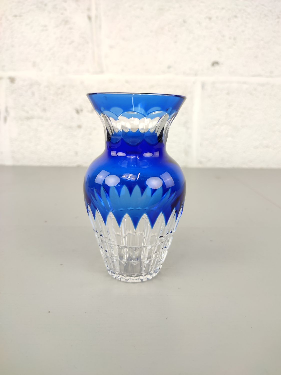 Small crystal Val Saint Lambert vase