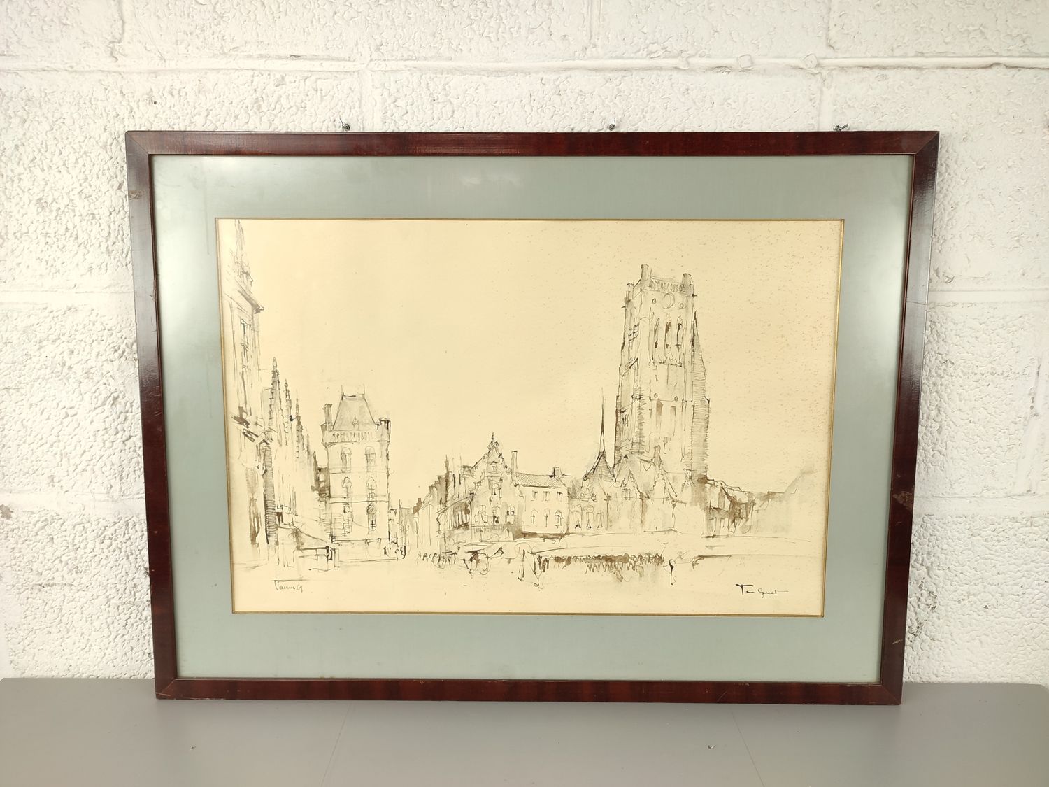 José van Gucht - watercolour - Veurne