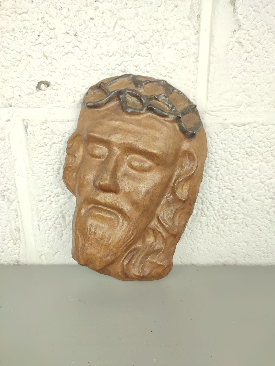 Terracotta head of Jesus, P. Biron