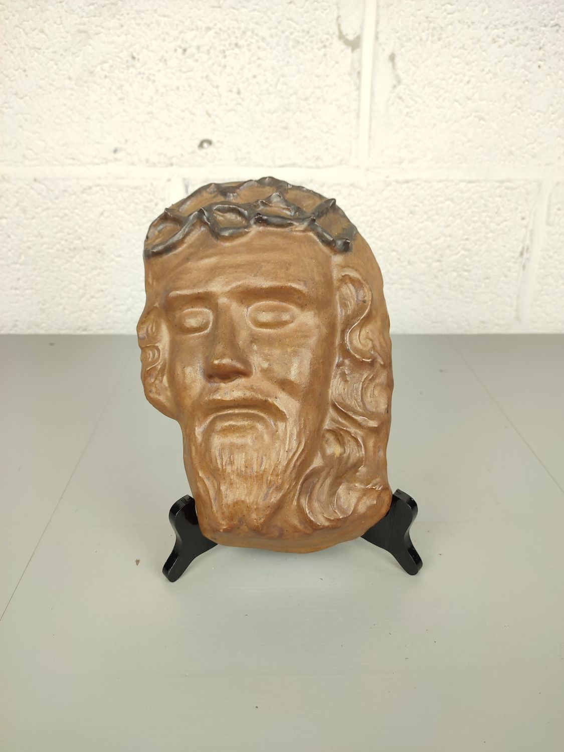 Terracotta head of Jesus, P. Biron