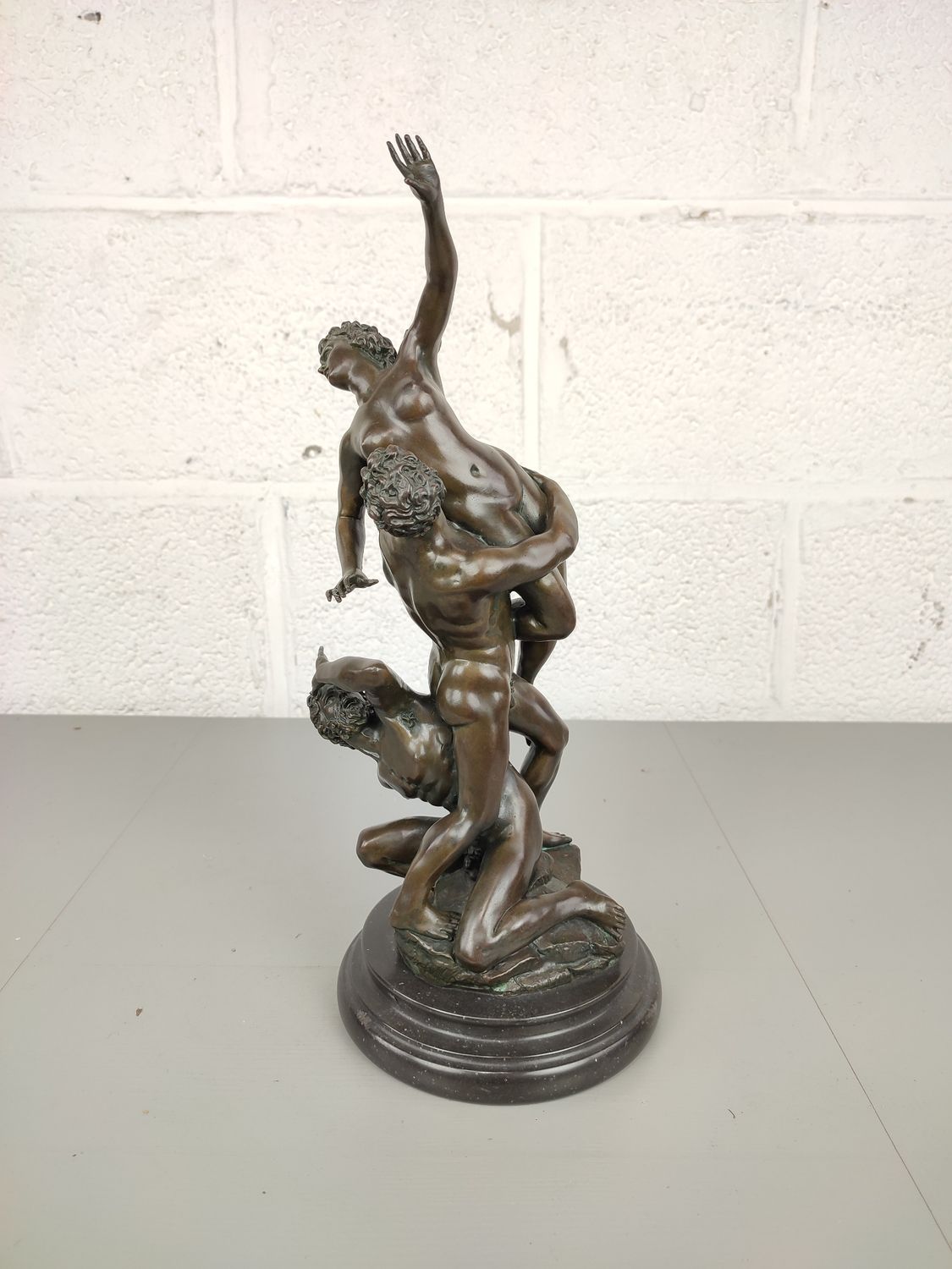Bronze statue after Giambologna