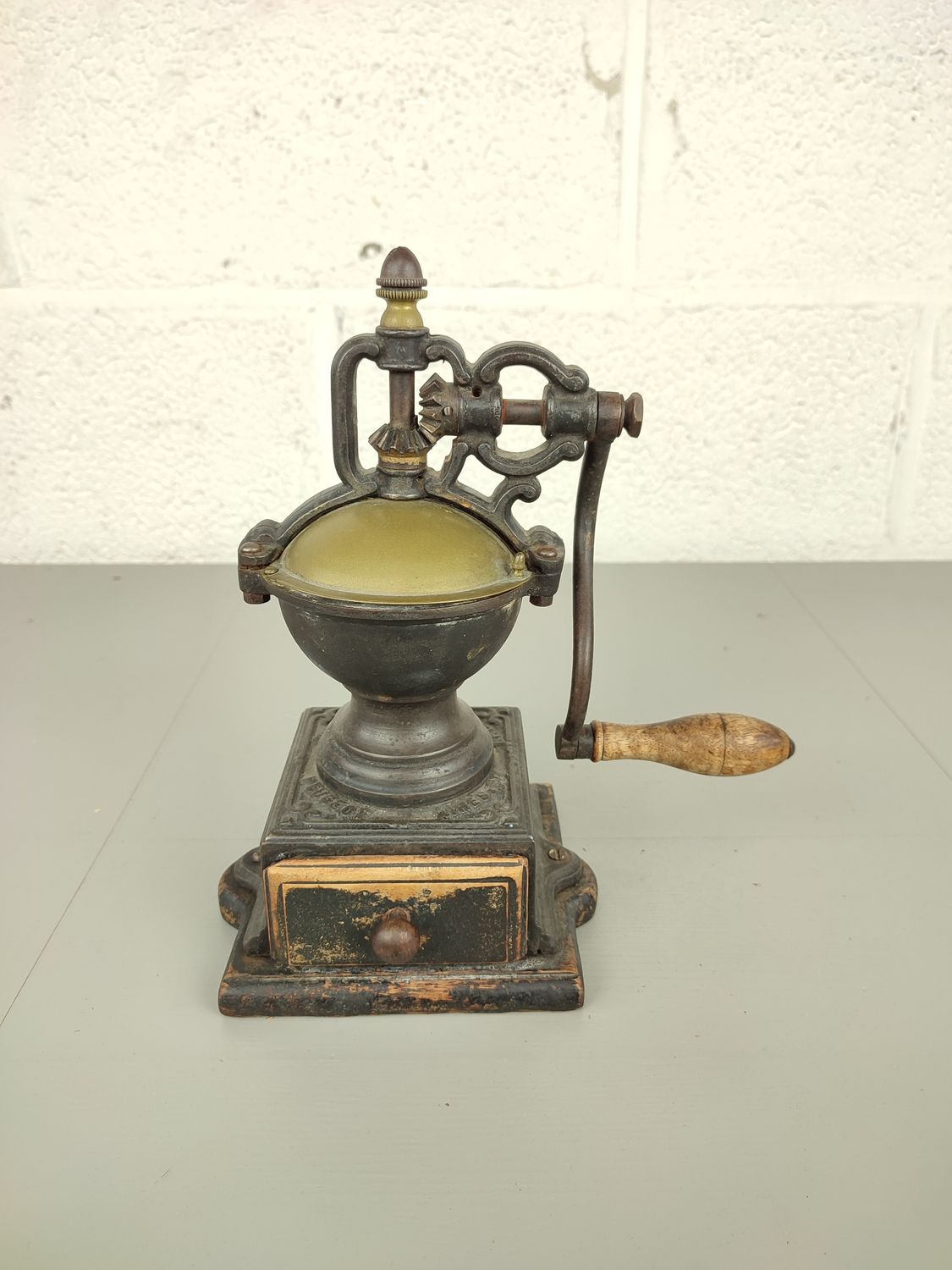 Large antique coffee grinder Peugeot Ainés