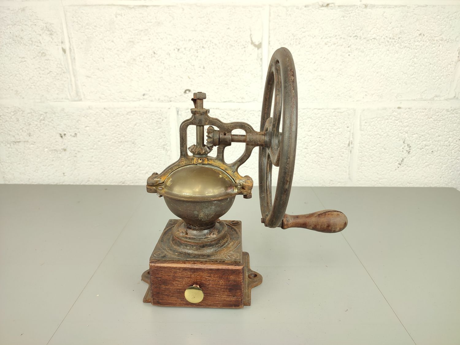 Antique coffee grinder