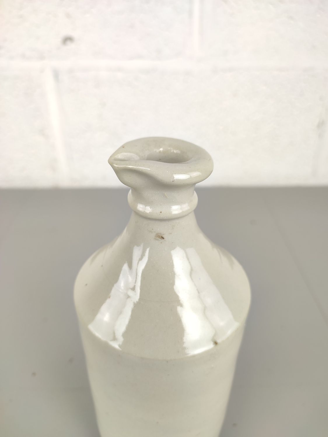Antique earthenware inkbottle