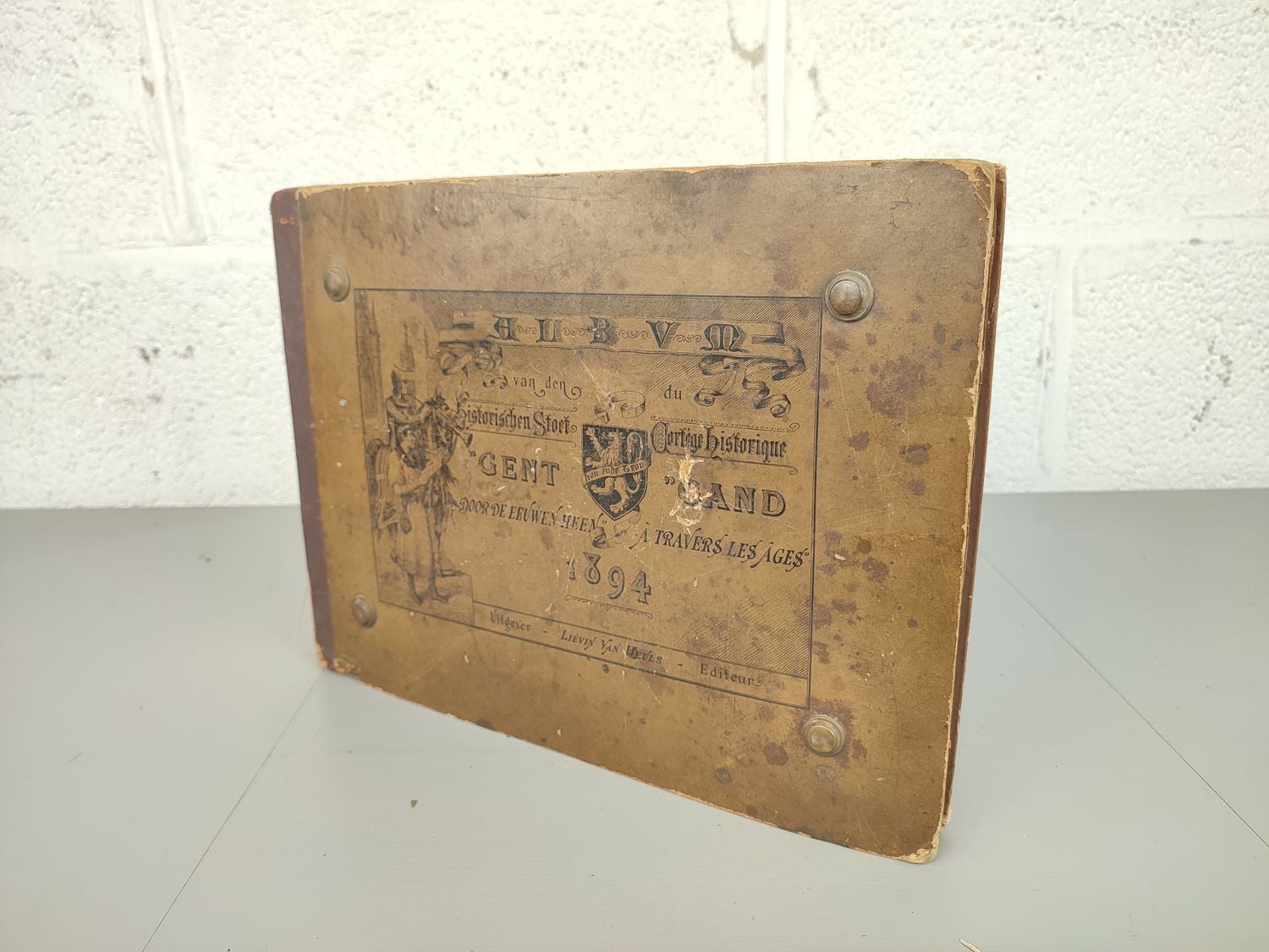 Souvenir album historical procession Gent and Bruges 19th cent